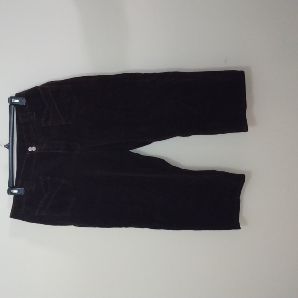THE BLUE CORDUROY BROWN CAPRI SIZE 22 PLUS